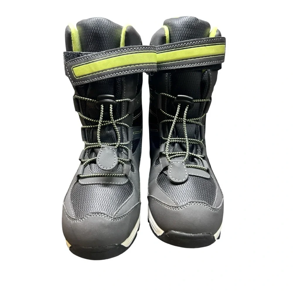 Totes Snow Boots | Women’s Size 8 | Black & Neon Gree - Picture 2 of 10